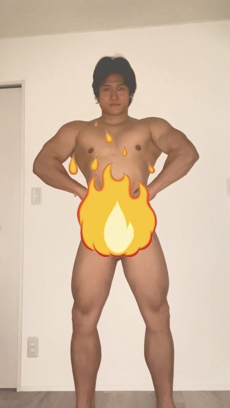 風呂上がりのポージングライトで照らしたバージョン