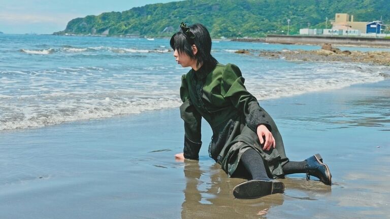 海で水遊び2