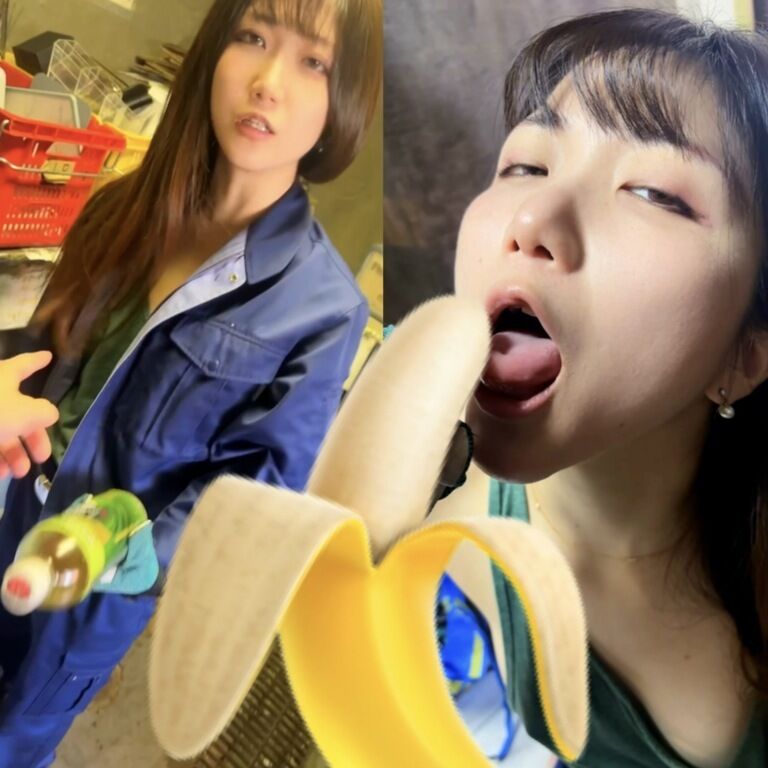 【フル動画】女大工の巨乳黒髪20代女子が仕事中フェラ👅