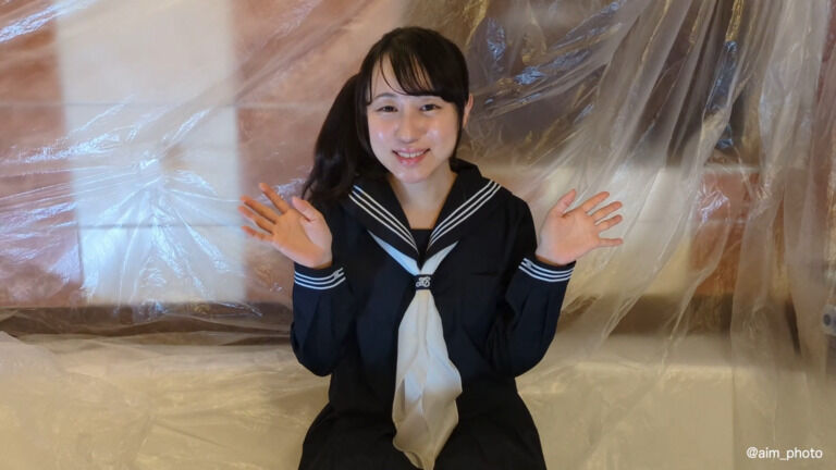 セーラー服でパイまみれ、たまに小麦粉とまっくろ（春風もえさん編）