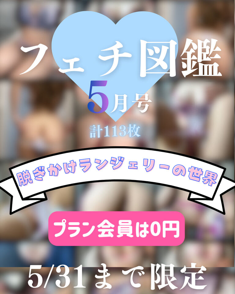 💋フェチ図鑑5月号/脱ぎかけランジェリーの世界🪽