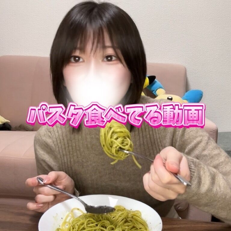 ただ作ったパスタ食べてる動画です🐣