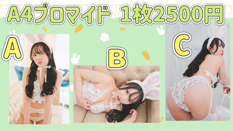 バニーA4ブロマイド【C】